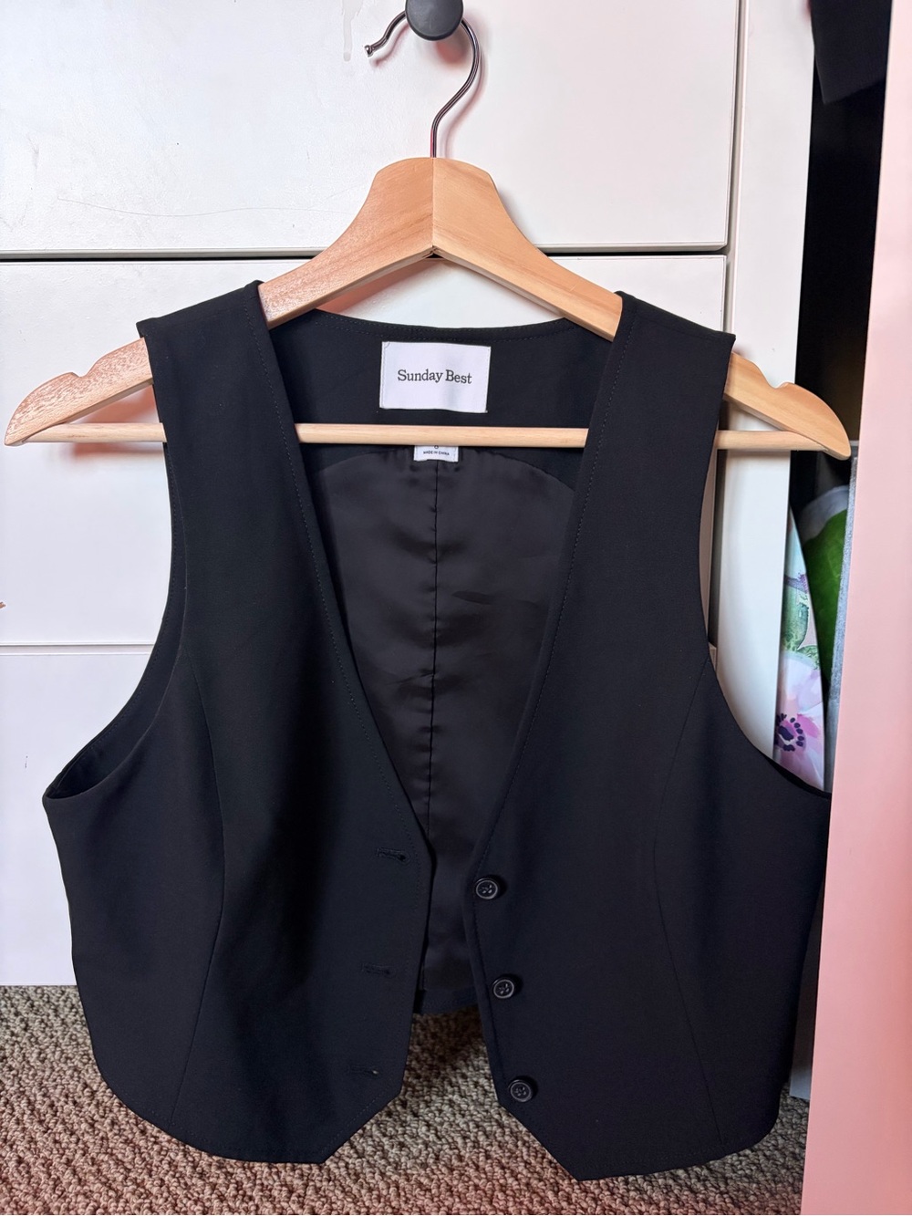 Sunday Best Black Classic Vest